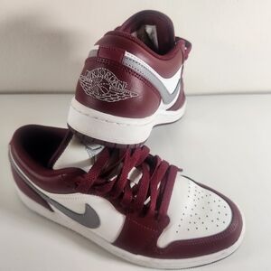 Nike Red and White Sneakers Classic Design